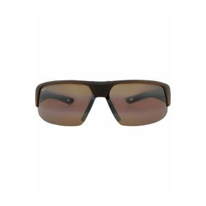 Maui Jim Shield-Frame Nylon Sunglasses Brown Mens